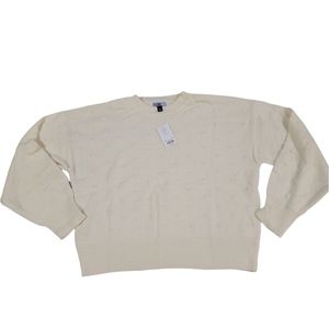 Vylette Cream Texture Sweater